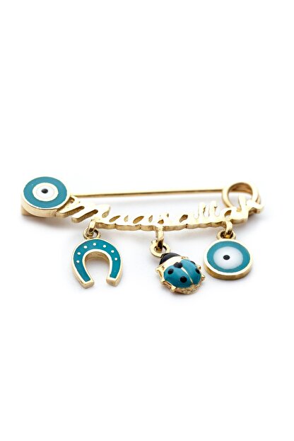 usaklihafiz kuyumculuk 14 ayar altin nazar boncuklu bebek yaka ignesi fiyati yorumlari trendyol