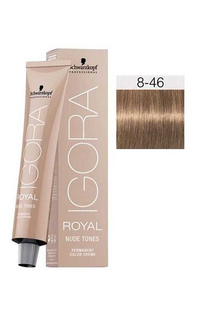 Igora Sac Boyasi Royal Nude Tones 8 46 Acik Kumral Bej Cikolata Fiyati Yorumlari Trendyol