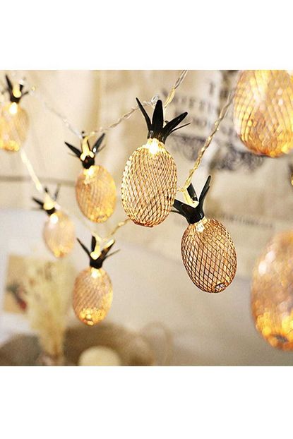 3d dekoratif ananas ampullu 2 metre 10 led ananasli lamba aydinlatma fiyati yorumlari trendyol