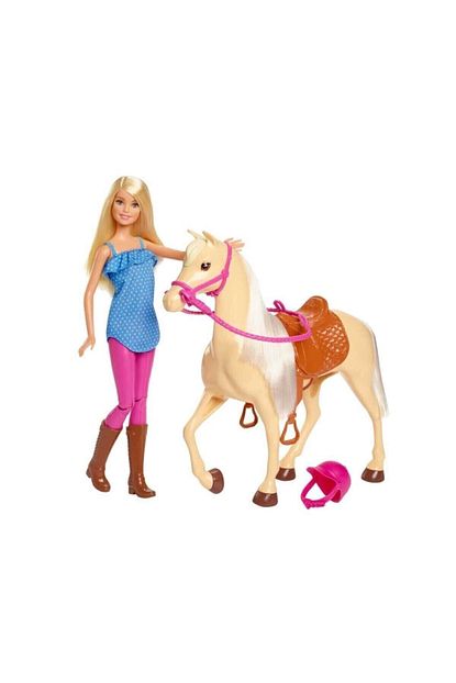 barbie bebek ve guzel ati oyun seti fxh13 fiyati yorumlari trendyol