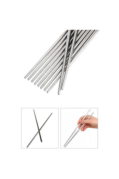 Pembe Karinca 5 Li Paslanmaz Celik Metal Chopstick Trendyol
