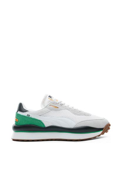 Puma Style Rider Stream On Erkek Bej Yesil Spor Ayakkabi Trendyol
