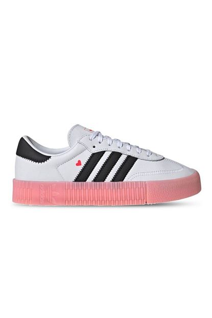 Adidas Kadin Beyaz Yuksek Taban Sambarose W Sneaker Trendyol