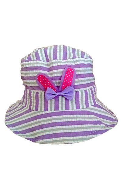 Winners Kiz Cocuk Lila Tavsan Detayli Yazlik Bucket Sapka Trendyol