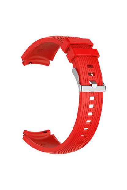 Nezih Case Samsung Gear S2 20mm Silikon Saat Kordonu Kirmizi Trendyol