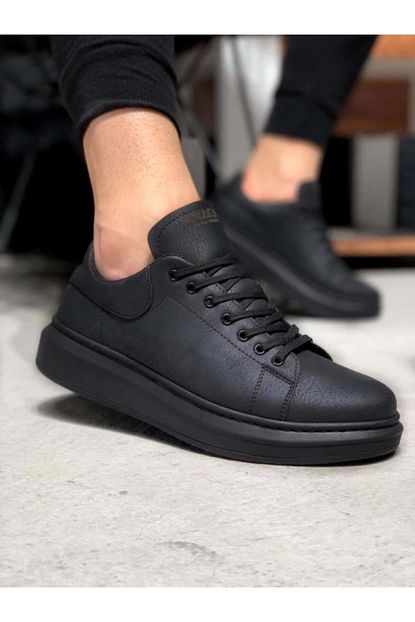 Knack Yuksek Taban Erkek Ayakkabi 055 Beyaz Tabanli Siyah 149 90 Tl