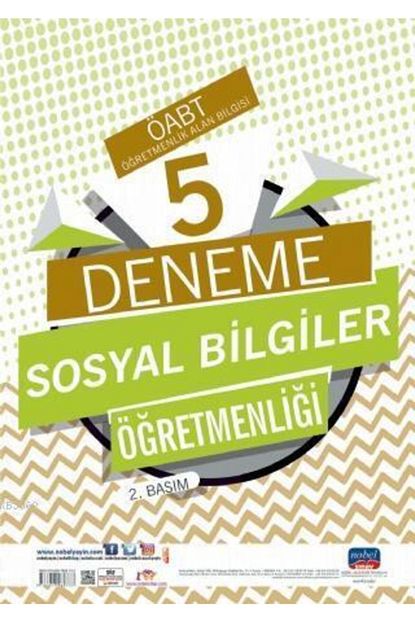 Nobel Sinav Nobel Kpss Oabt Sosyal Bilgiler Ogretmenligi Ogretmenlik Alan Bilgisi 5 Deneme Trendyol