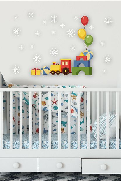 Tugibu Oyuncak Temali Bebek Odasi Duvar Sticker Seti Trendyol