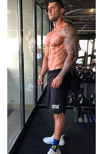 Muscle Station Erkek Siyah Sort Trendyol