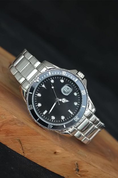 Tacca Tucca Rlx Model Erkek Kol Saati Silver Kasa Siyah Kadran Celik Takvimli Trendyol