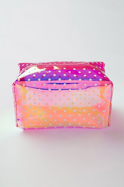 Penti Ahududu Pink Hologram Makyaj Cantasi Trendyol