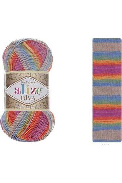 Alizee Alize Diva Batik El Orgu Ipi 100 G 3242 Trendyol