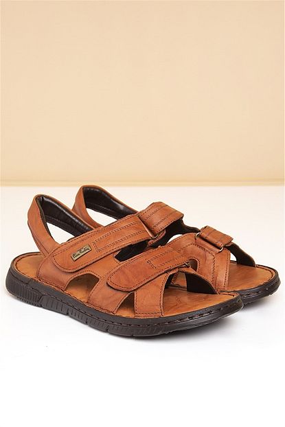 Pierre Cardin Erkek Sandalet Taba Trendyol
