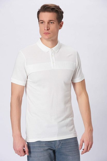 Mavi Erkek Polo Yaka T Shirt Kirik Beyaz 065359 28289 Trendyol