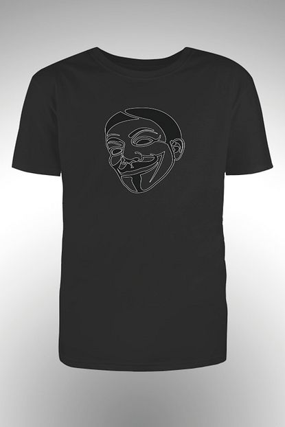 By Okat Erkek Siyah Beyaz Adam Baskili T Shirt Trendyol