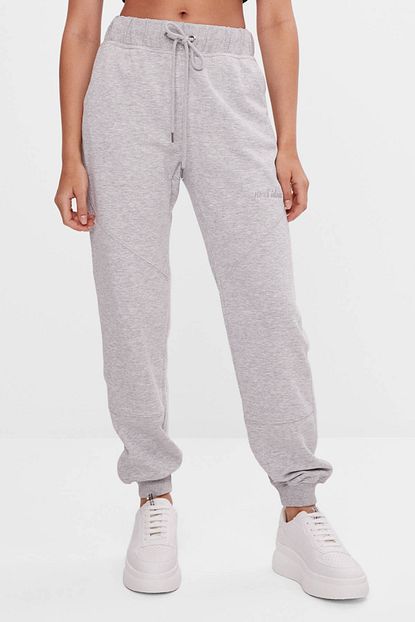 Bershka Kadin Gri Koton Jogger Pantolon Trendyol