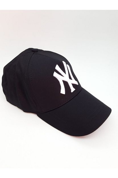 Ozel Yapim Unisex Siyah Ny New York Yazili Beyzbol Cap Sapka Trendyol