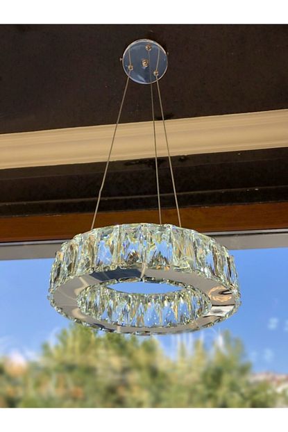 Burenze A Modern Tekli Sarkit Kristal Tasli Power Led Avize Kademeli 3 Renk Kucuk Boy Trendyol
