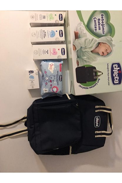 Chicco Bebegimin Bakim Seti Sirt Cantasi Hediyeli Lacivert Trendyol