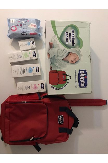 Chicco Bebegimin Bakim Seti Sirt Cantasi Hediyeli Kirmizi Trendyol
