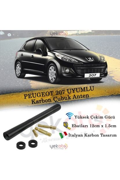 Yekoto Peugeot 207 Uyumlu Karbon Fiber Oto Radio Anteni Cubuk Anten Trendyol