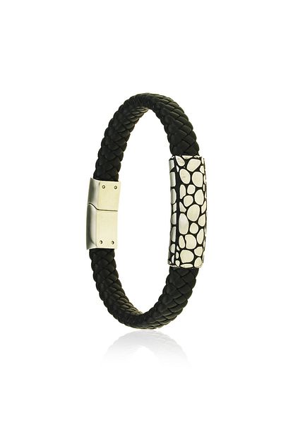 Gumusstil 316l Cartier Civi Miknatisli Erkek Deri Bileklik Replika Trendyol