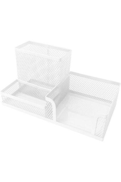 Gipta Metal Masa Seti 3 Gozlu Organizer Masa Ustu Kalemlik Notluk Seti Beyaz F0074 Trendyol