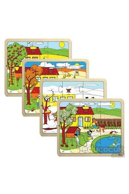 Eko Mevsimler Yapboz 4 Lu Takim Masa Puzzle Trendyol