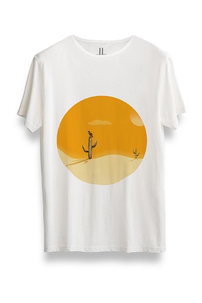 Llgazelle Akbaba Erkek Beyaz T Shirt Trendyol