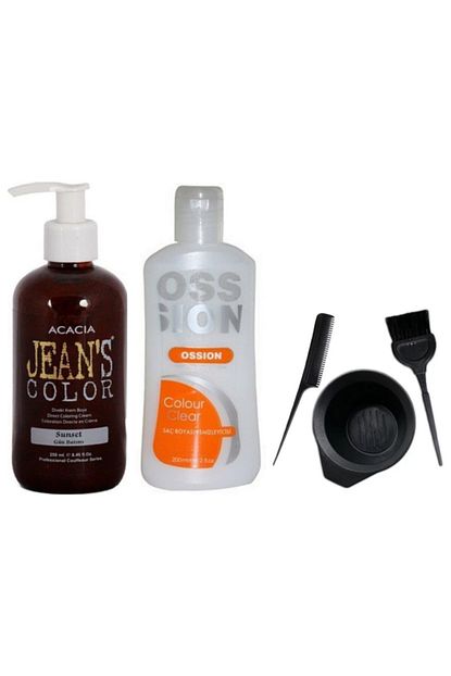 Acacia Jeans Color Sac Boyasi Gun Batimi 250ml Ve Boya Temizleyici Ve Fluweel Boya Seti Trendyol