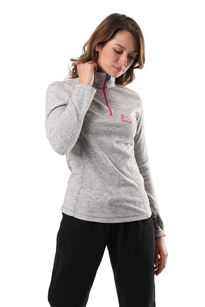 Climbolic Kadin Gri Cindy Polar Sweatshirt Trendyol