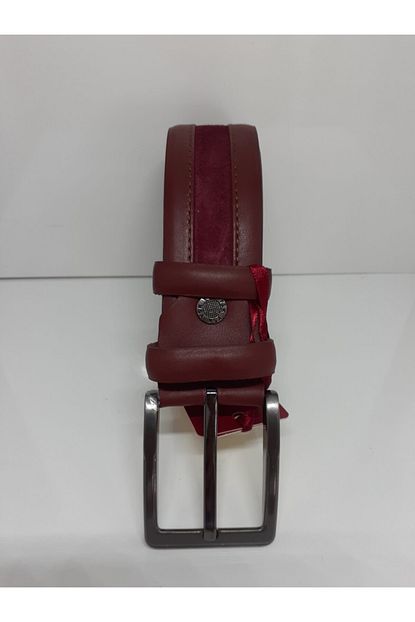 Ysk Erkek Bordo Deri Kemer Trendyol