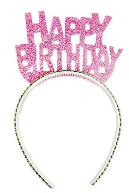 Bambapaw Eva Dan Tac Simli Tasli Happy Birthday Yazili Pembe Renk Dogum Gunu Taci Trendyol
