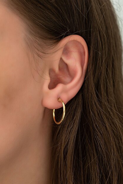 Papatya Silver 925 Ayar Altin Kaplama Halka Gumus Kadin Kupe Trendyol