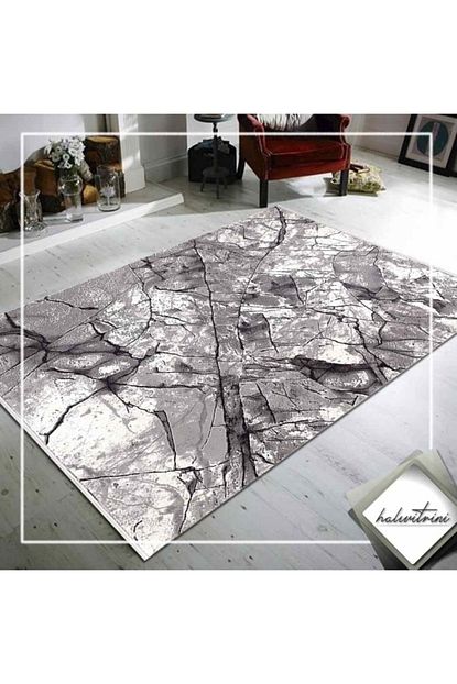Merinos Hali Merinos Yolluk Hali 80x150 Therapy 19119 096 Gri Trendyol