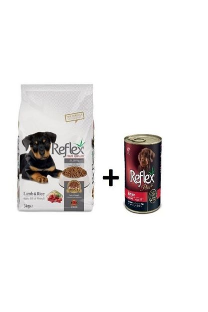reflex kuzu etli yavru kopek mamasi 3 kg kuzu etli konserve fiyati yorumlari trendyol