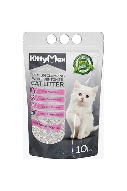 Kittymax Kitty Max Bebek Pudra Kokulu Topaklanan Kedi Kumu 10 Lt Trendyol