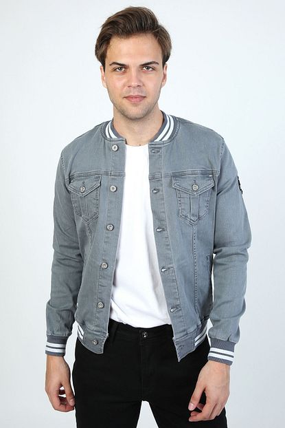 Ltc Jeans Erkek Gri Kot Ceket Trendyol