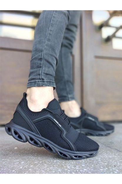 Sihirli Ayakkabi Erkek Siyah Fileli Spor Ayakkabi Trendyol