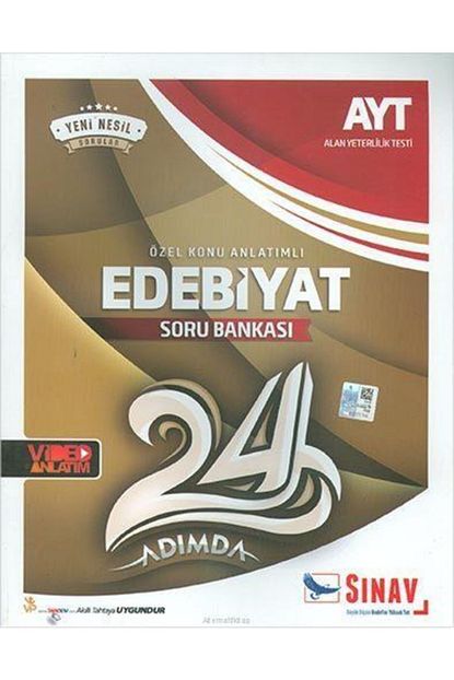 Sinav Dergisi Yayinlari Sinav Dergisi Ayt Edebiyat 24 Adimda Ozel Konu Anlatimli Soru Bankasi Trendyol