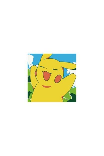 Wombhobby Cocuklar Icin Pikachu Sayilarla Boyama Seti Tuval Sasesiz Trendyol