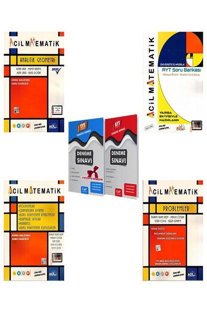 Acil Yayinlari Acil Polinom Ve 5 Konu Tek Kitap Problemler Analitik Geometri Ayt Matematik Soru Bankasi Trendyol