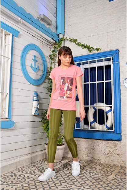 Trendberry Kadin Yesil Disko Tayt Trendyol
