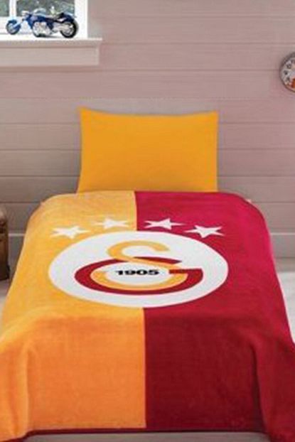 Gsstore Tac Lisansli Galatasaray 4 Yildiz Tek Kisilik Battaniye Trendyol