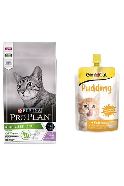 Proplan Sterilised Hindili Kedi Mamasi 3 Kg Gimcat Kedi Pudingi 150 Gr Original Trendyol