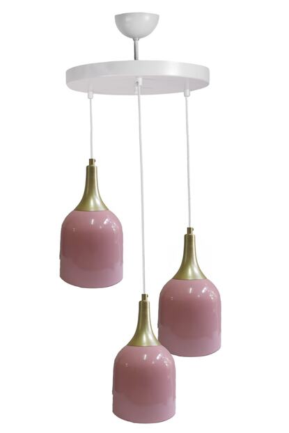 Fer Avize Modern Metal Pembe Sarkit Uclu Avize Genc Cocuk Odasi Avizesi Trendyol