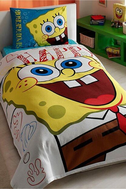 Tac Unisex Cocuk Spongebob Happy Lisansli Tek Kisilik Pike Takimi Trendyol