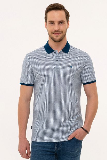 Pierre Cardin Erkek Lacivert Slim Fit Polo Yaka T Shirt Trendyol