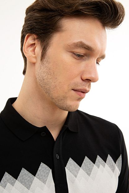Pierre Cardin Erkek Siyah Slim Fit Polo Yaka T Shirt Trendyol