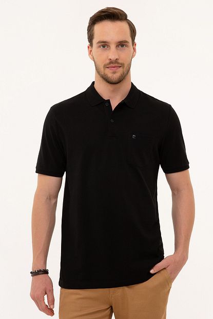 Pierre Cardin Erkek Siyah Regular Fit Polo Yaka T Shirt Trendyol